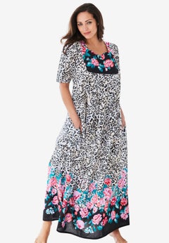 Bib-Front Short Sleeve Maxi Lounger