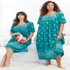 Bib-Front Short Sleeve Maxi Lounger image number 7
