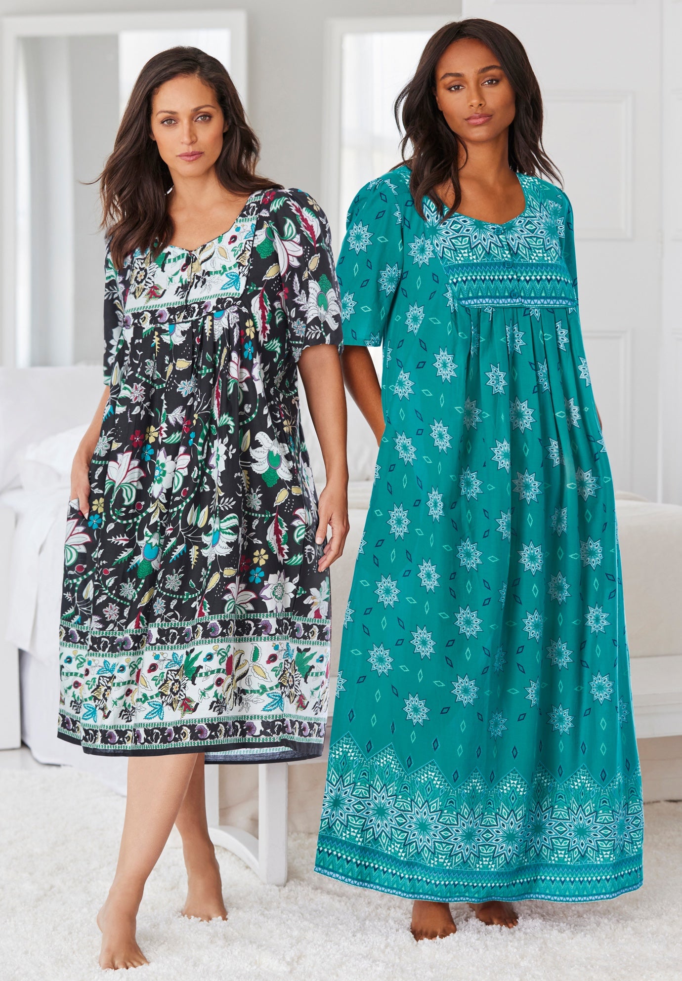 Mixed Print Short Lounger image number 5