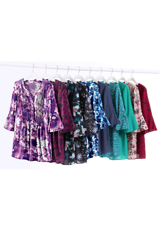 Georgette Pintuck Blouse image number 1