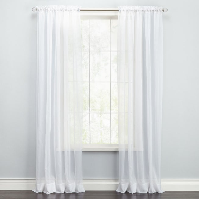 BH Studio Sheer Voile Rod-Pocket Panels -Set of 2 image number 0