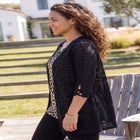 Shadowstripe Burnout Cardigan image number 2