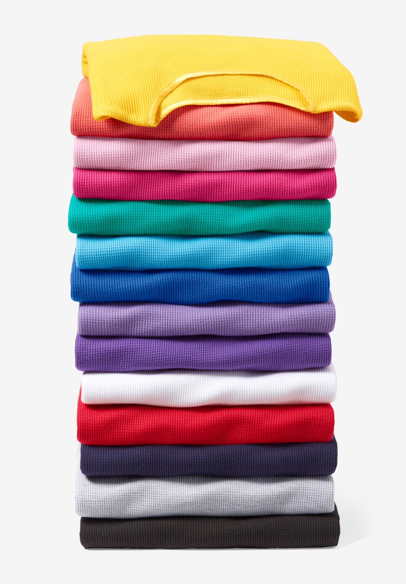 Waffle Thermal Satin Trim Tee image number 4