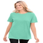 Waffle Thermal Satin Trim Tee image number null
