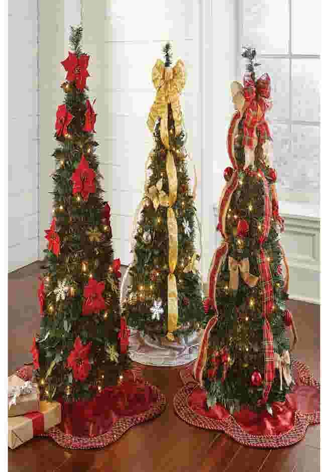 Fully Decorated Pre-Lit 4½' Pop-Up Christmas Tree image number 3