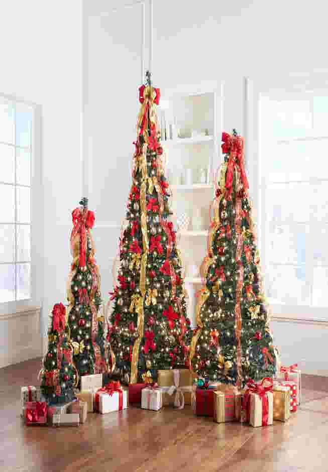 Fully Decorated Pre-Lit 4½' Pop-Up Christmas Tree image number 4
