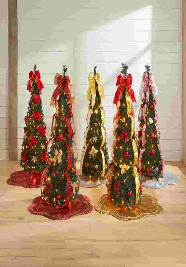 Fully Decorated Pre-Lit 4½' Pop-Up Christmas Tree image number 5