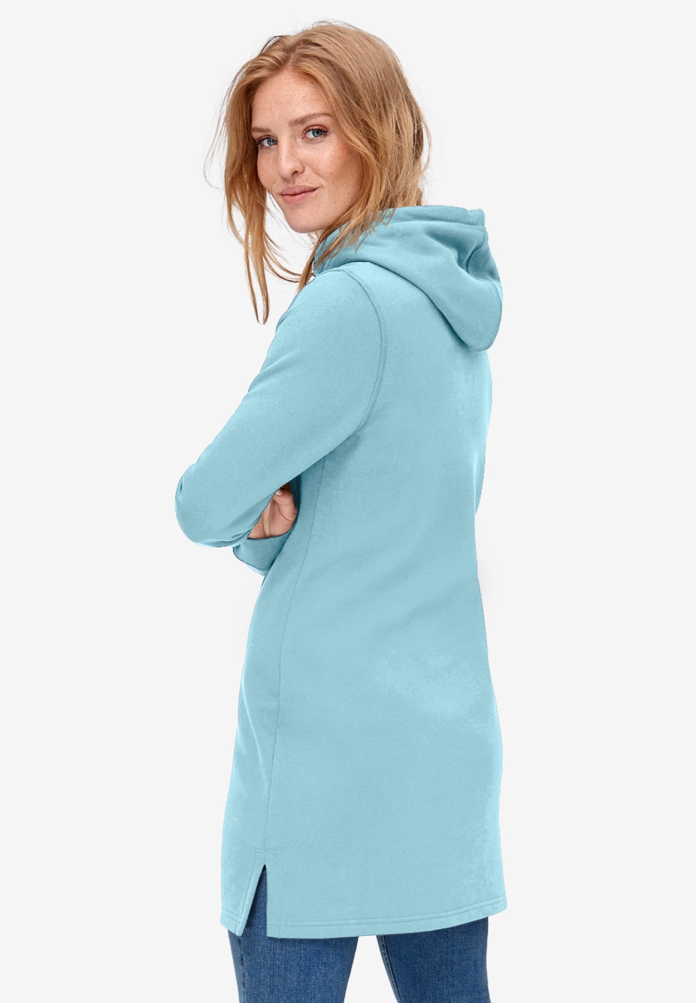 Hooded Sweatshirt Tunic image number 1