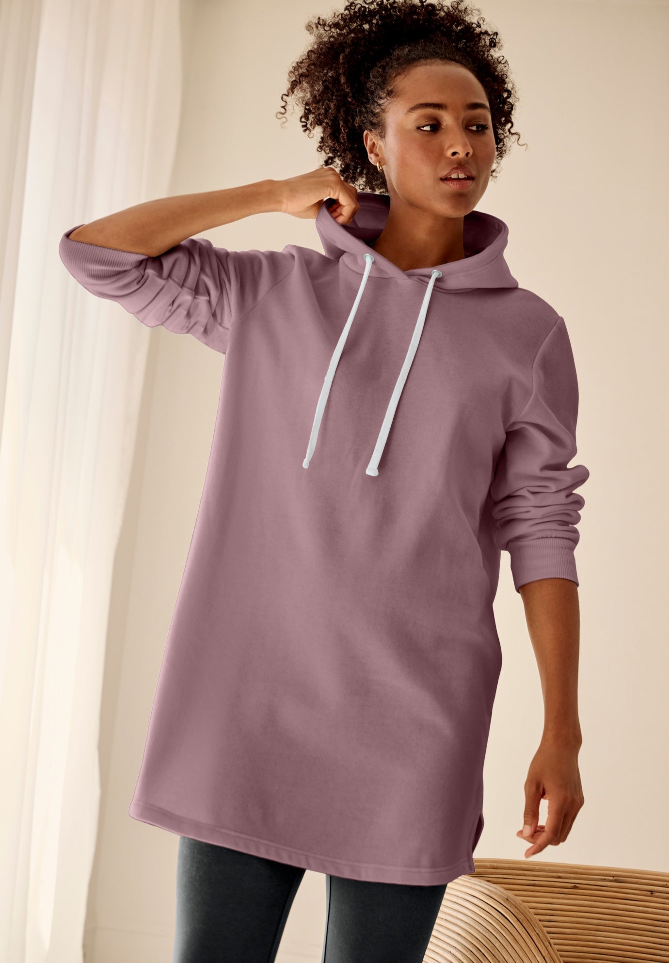 Hooded Sweatshirt Tunic image number 0
