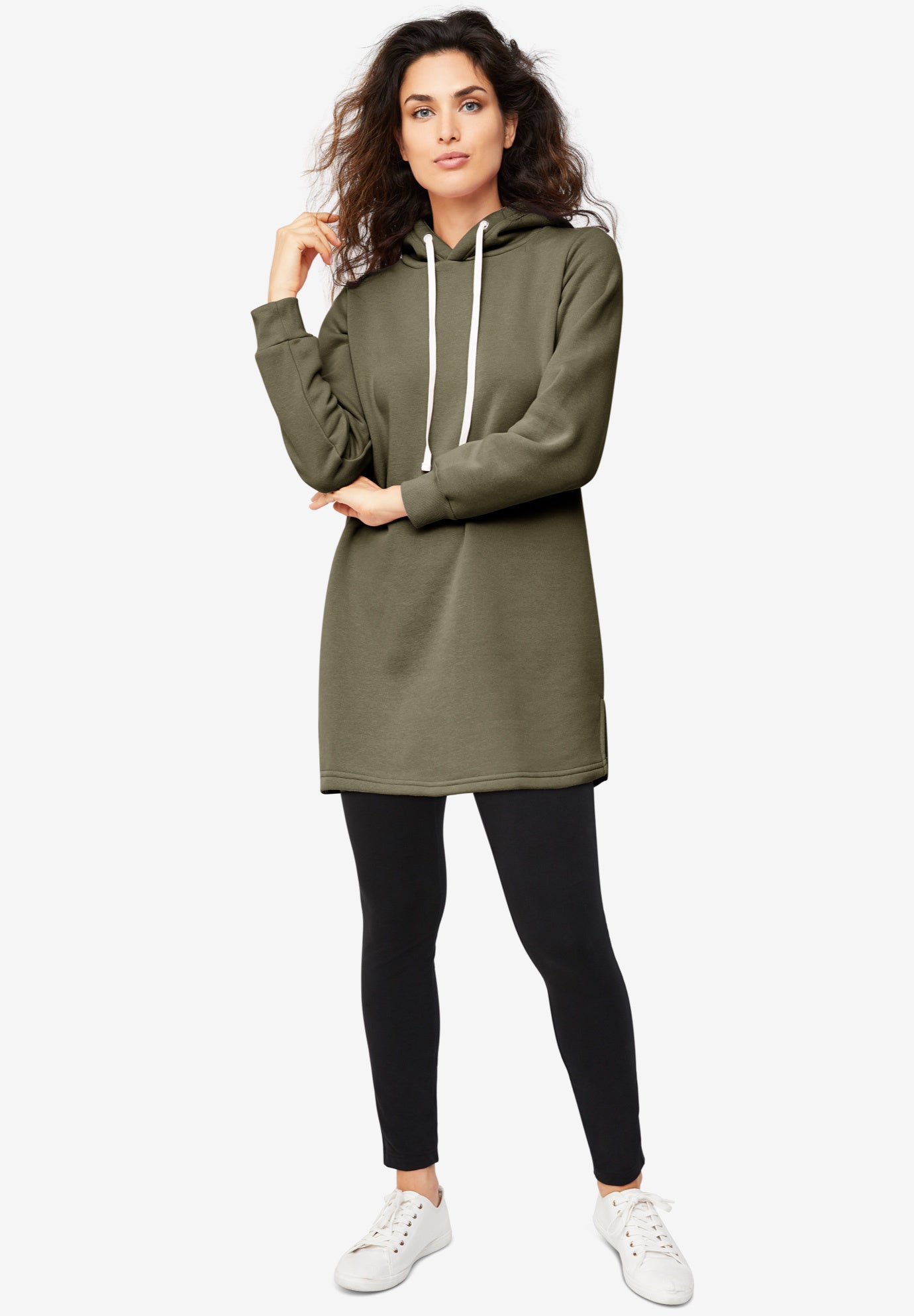 Hooded Sweatshirt Tunic image number 0