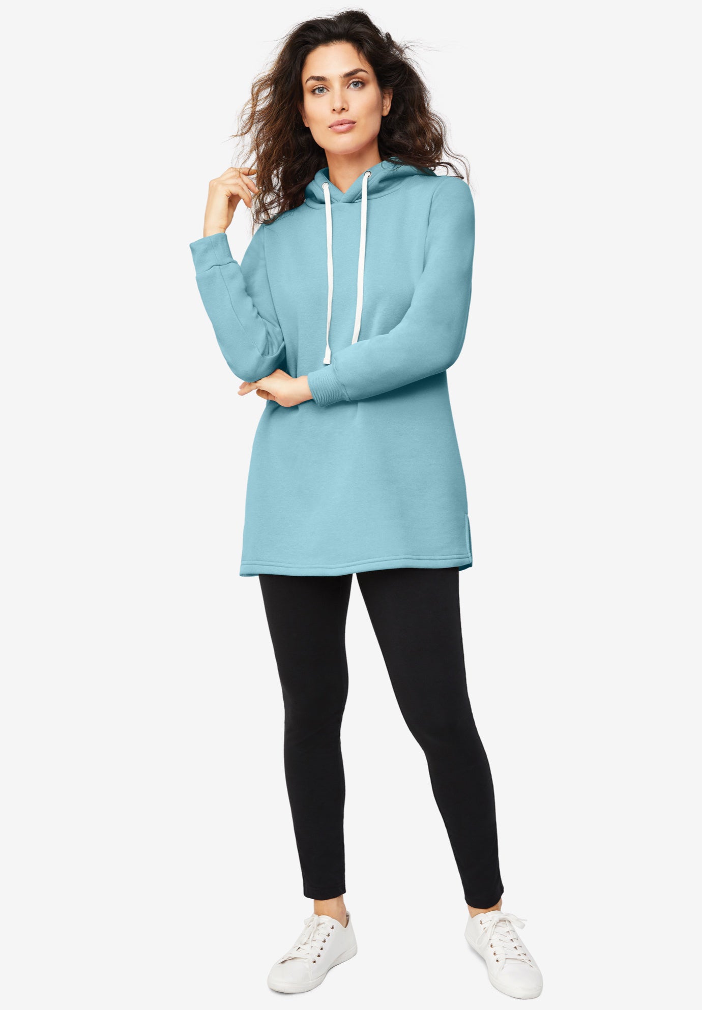 Hooded Sweatshirt Tunic image number 0