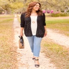 Mixed Stitch Pointelle Cardigan image number null