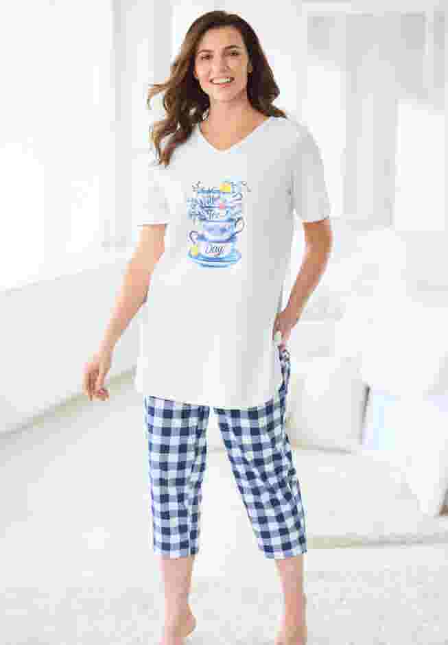 Only Necessities® Capri Pajamas image number 1