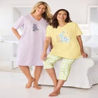 Only Necessities® Capri Pajamas image number null