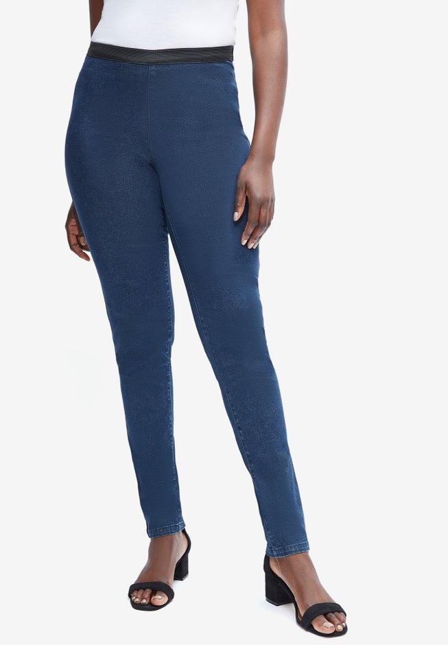 Stretch Denim Straight-Leg Jegging image number 0
