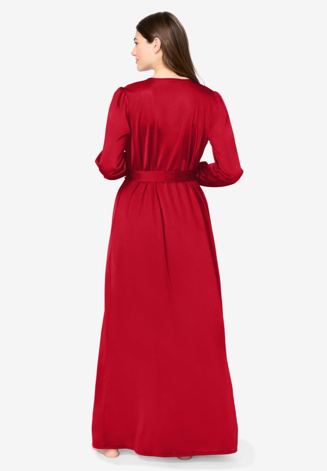 Amoureuse&reg; Peignoir 2-Piece Tricot Gown & Robe image number 1