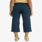 Classic Cotton Denim Wide Leg Crop Jean image number null