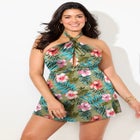 High Neck Halter Swimdress image number null