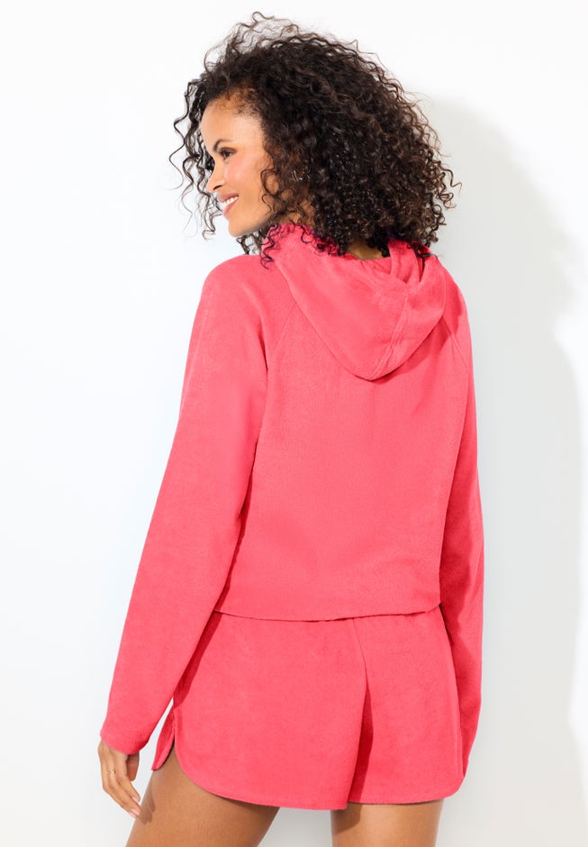 Baby French Terry Hoodie Cover Up image number 1