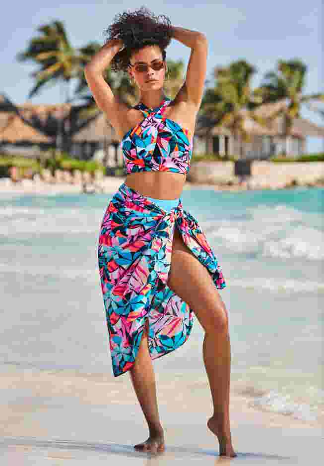 Lightweight Adjustable Sarong Wrap Skirt Cover Up image number 0