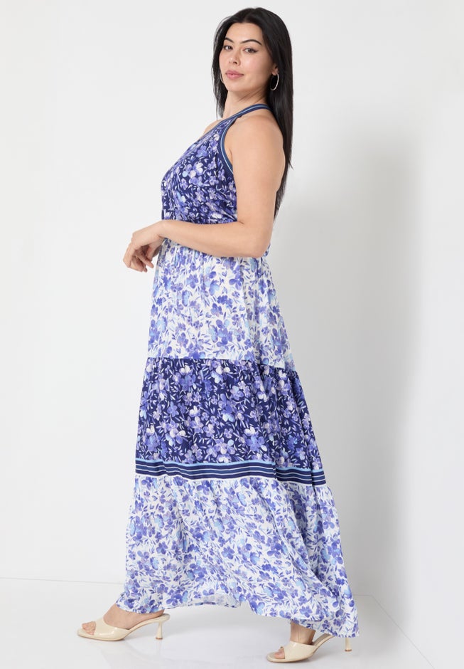 One-Shoulder Tiered Maxi Dress image number 2