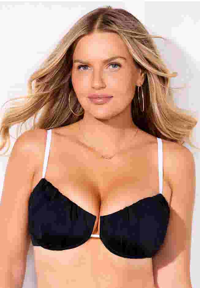 Shirred Underwire Bikini Top image number 3