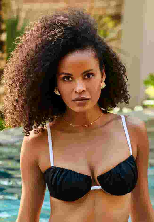Shirred Underwire Bikini Top image number 0