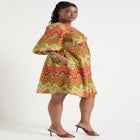 Ring Cut Out Poplin Shirtdress image number null