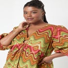 Ring Cut Out Poplin Shirtdress image number null