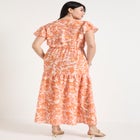 Faux-Wrap Maxi Dress image number null