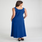 Stretch Cotton Side Tie Maxi Dress image number null