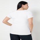 Ribbed Scoopneck Top image number 1