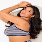 Metallic Lurex U-Wire Bikini Top image number null