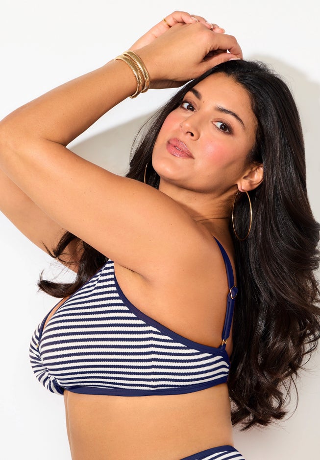 Metallic Lurex U-Wire Bikini Top image number 7