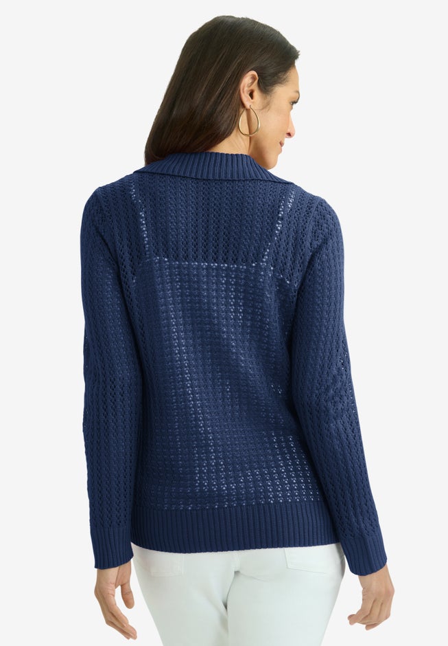 Pullover Crochet Polo image number 1