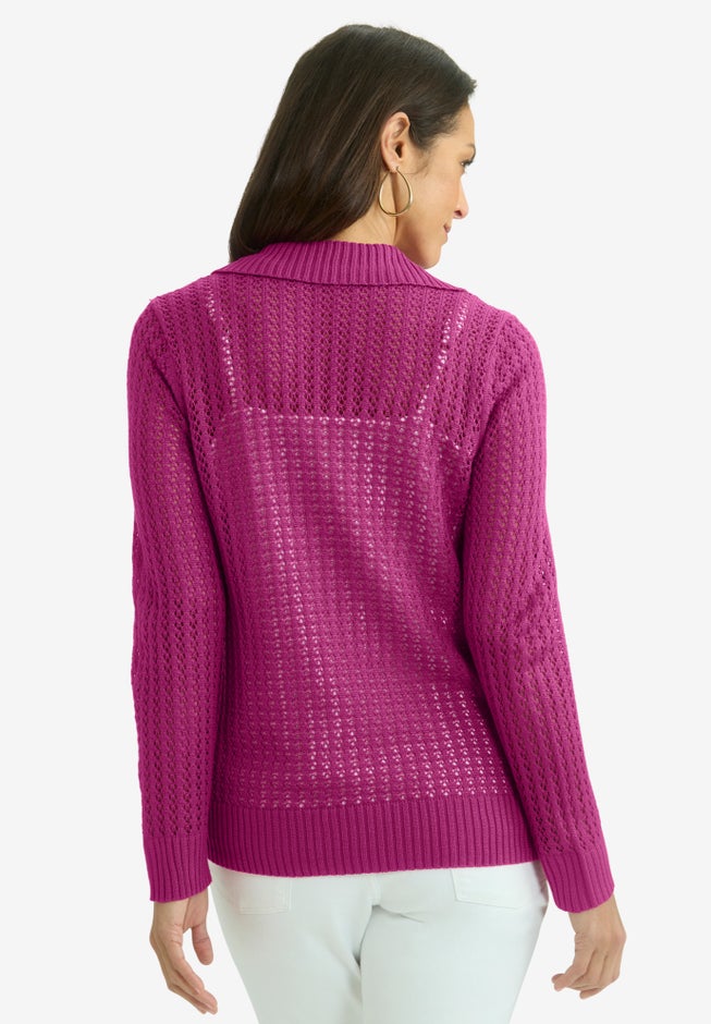 Pullover Crochet Polo image number 1