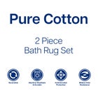 Arm & Hammer Reversible Double Border 2-PC Bath Rug image number null