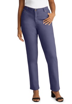 True Fit Stretch Denim Straight Leg Jean