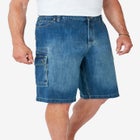 Denim Cargo Shorts image number null
