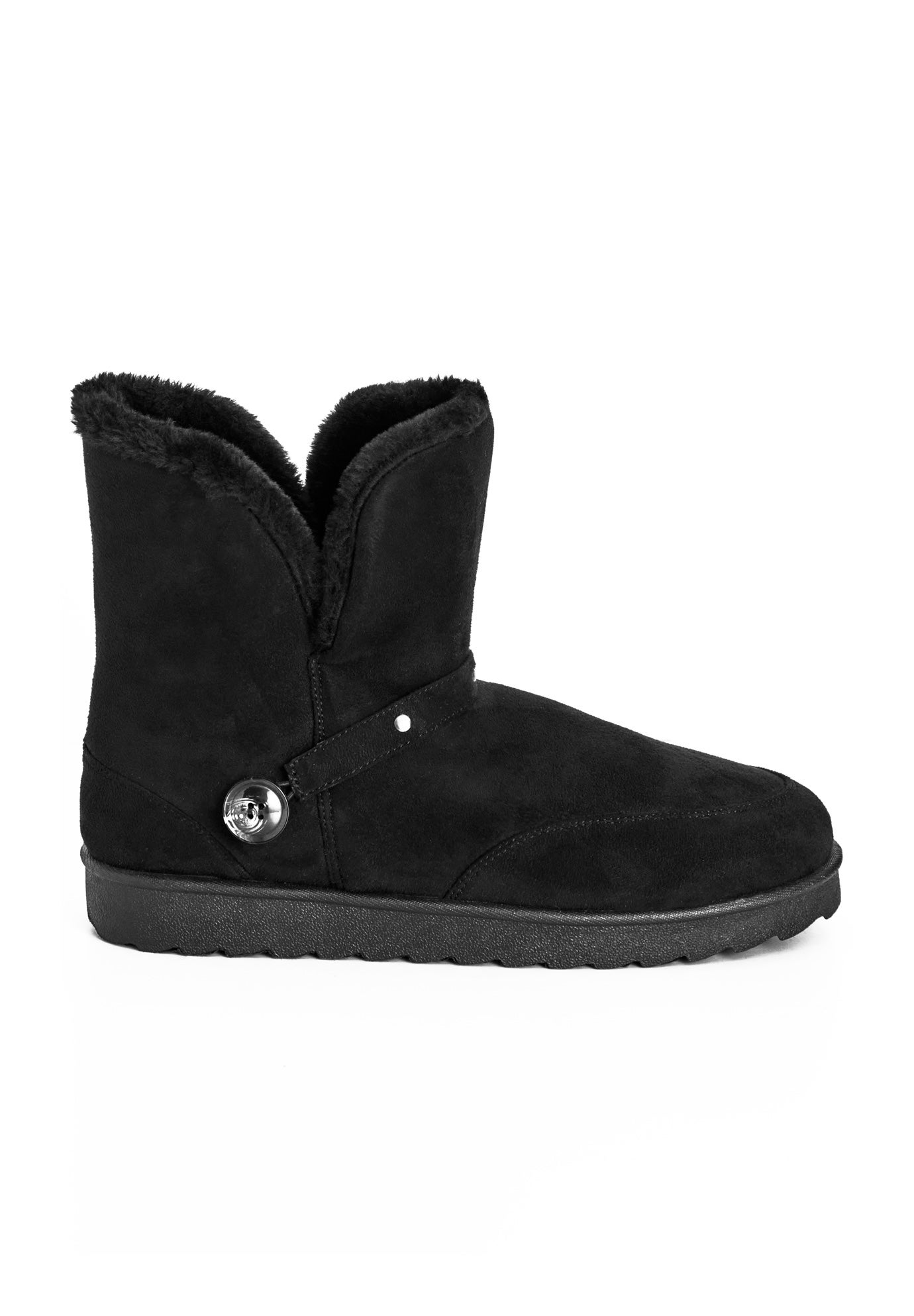 Faux Fur Slip On Buckle Bootie image number 2