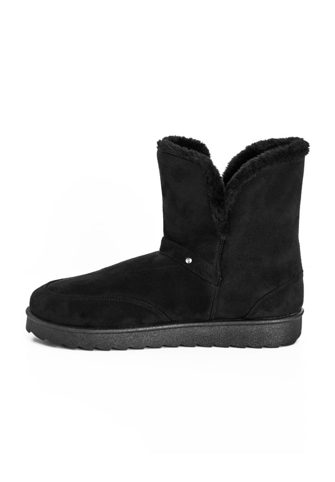 Faux Fur Slip On Buckle Bootie image number 4