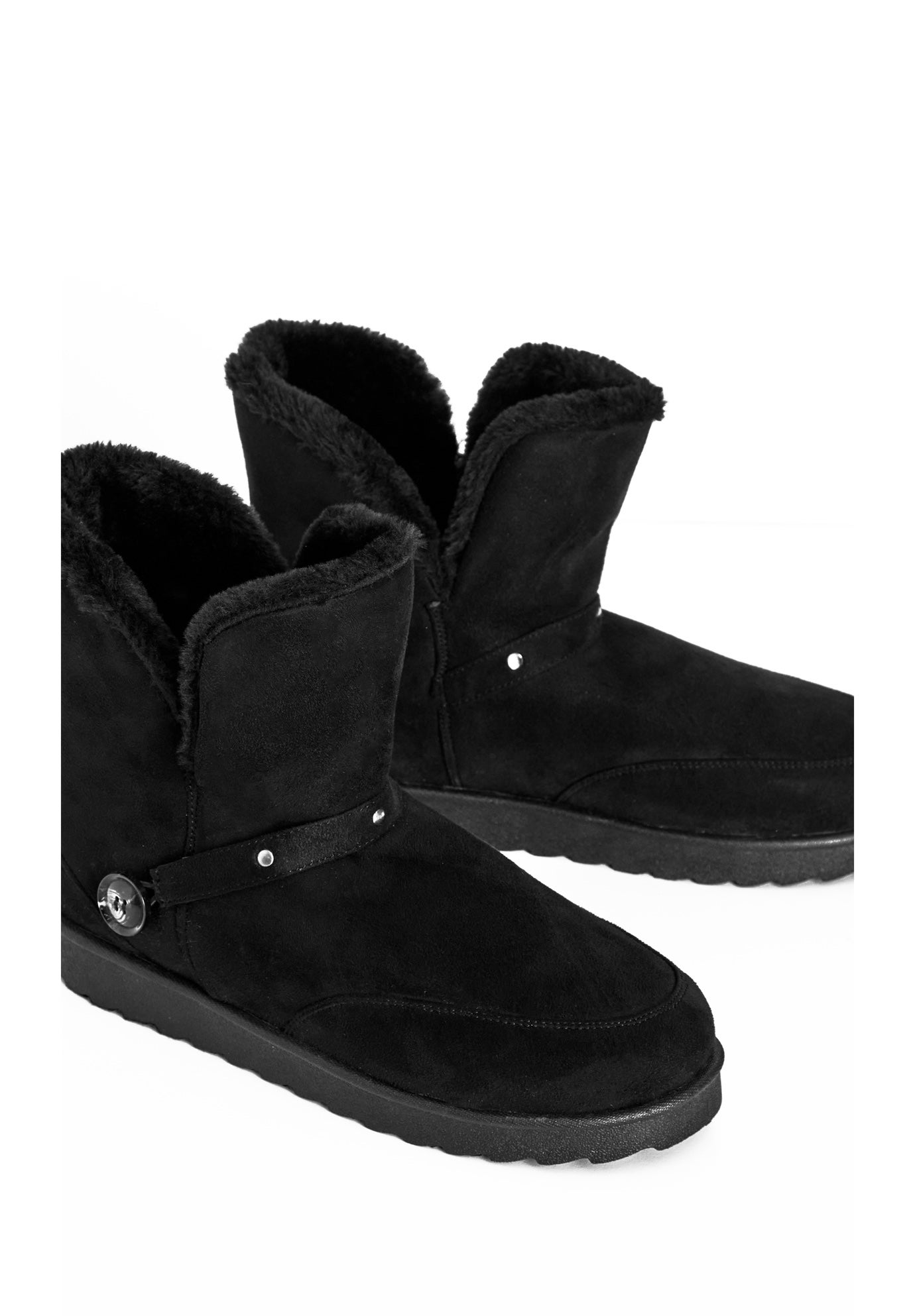 Faux Fur Slip On Buckle Bootie image number 6