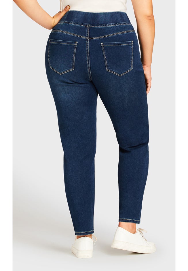 Butter Denim Pull-On High Rise Jean image number 1