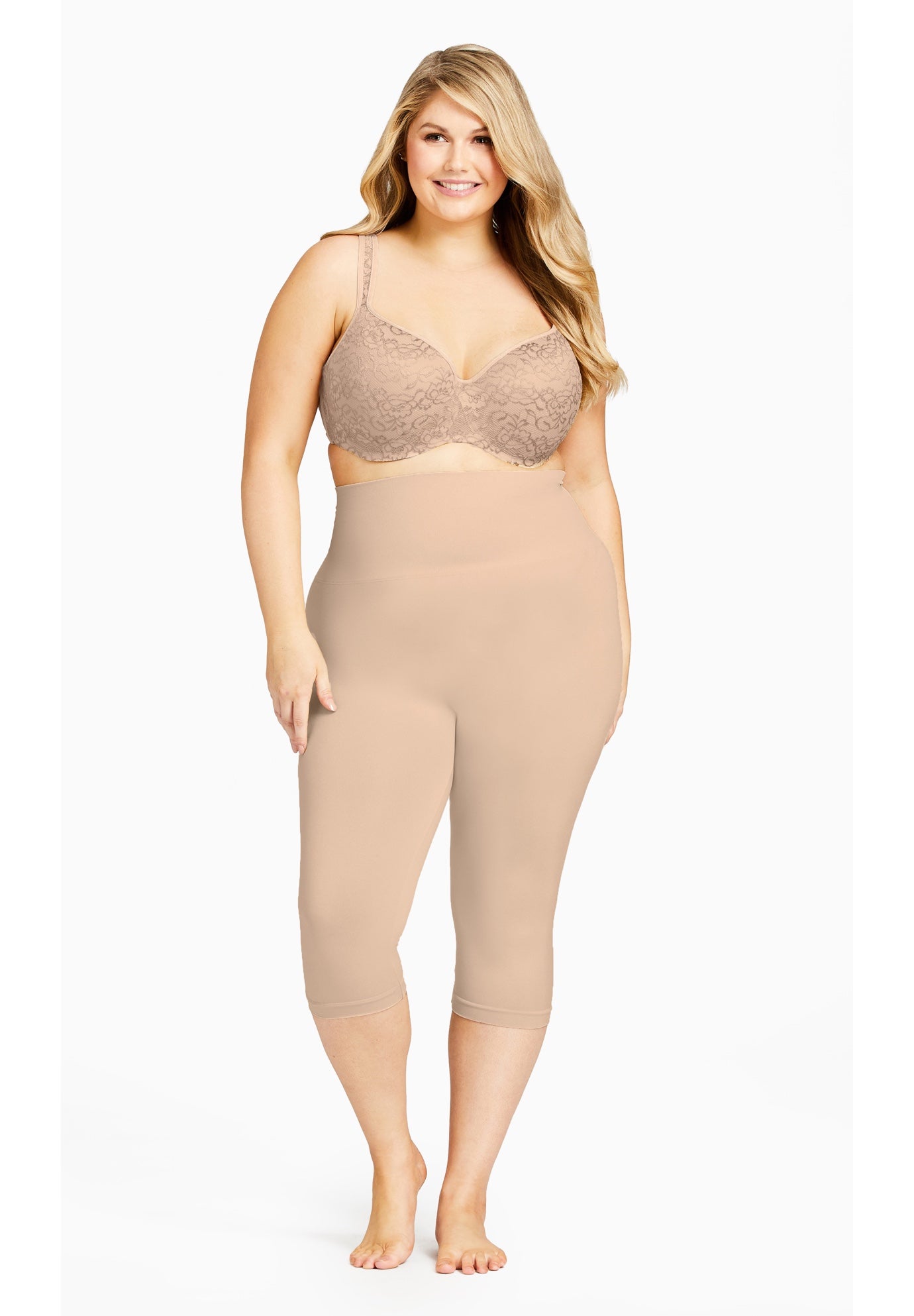 Seamless Hi Waist Capri image number 0