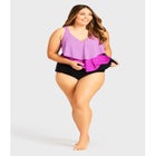 Knit High Waist Swim Brief image number null