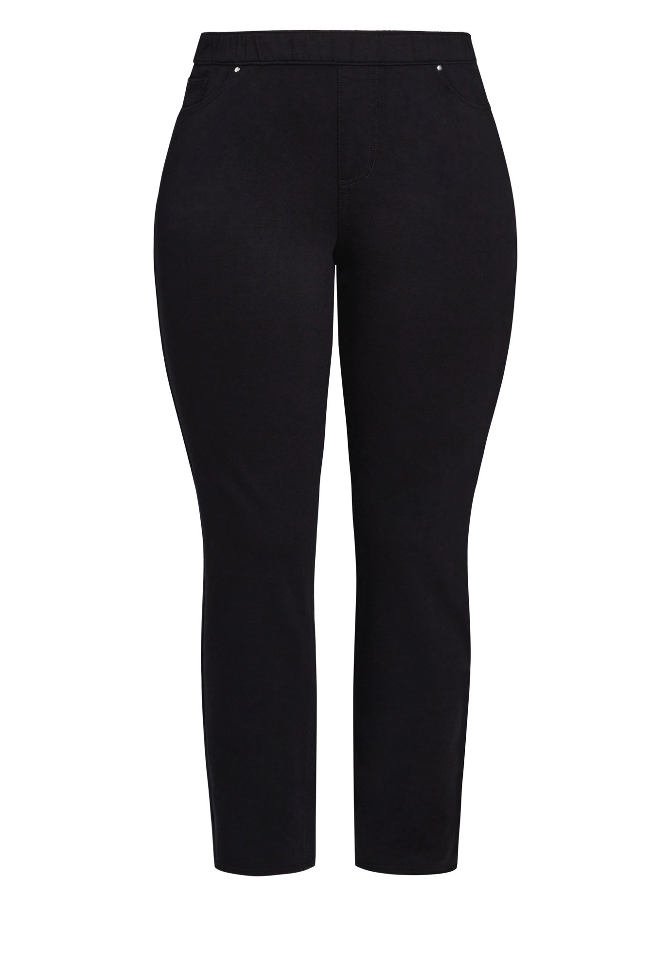 Tapered Knit Pull On Jean image number 3