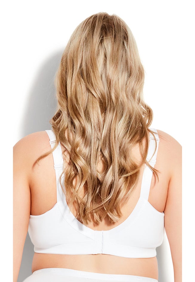 Comfort Cotton Wire Free Lace Bra image number 1