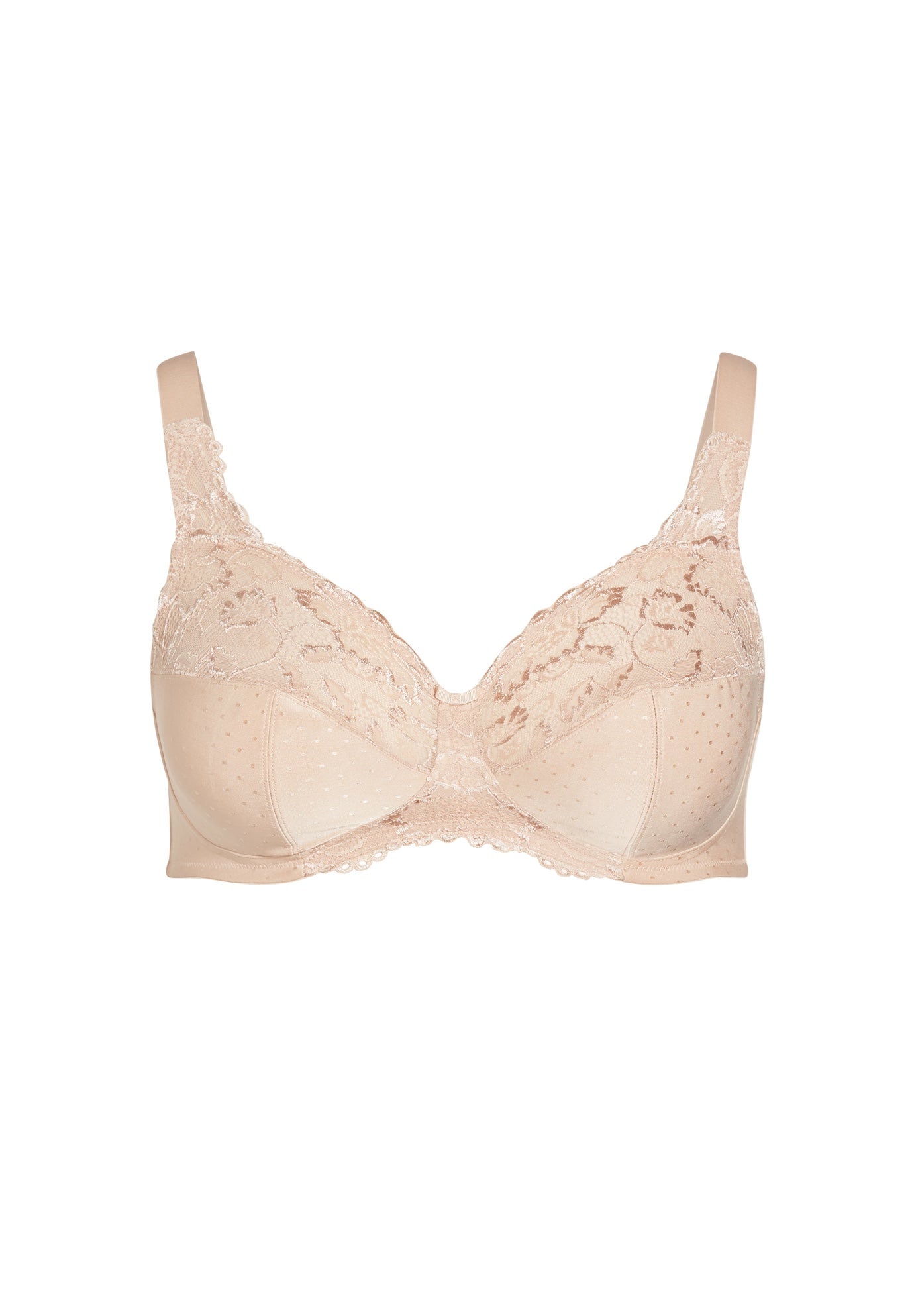 Lace Soft Cup Wire Free Bra image number 2