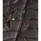 Chevron Faux Fur Hood Long Puffer Coat image number 6