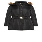 Belted Hood Puffer Coat image number 2